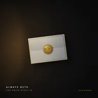 Cover of The Knife Stays In: a folded white letter with a gold border and a gold wax seal on a dark table.
